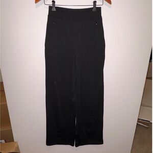 Ninepine Asana Straight Leg Pants Recycled Polyester Spandex Yoga Commuter Black